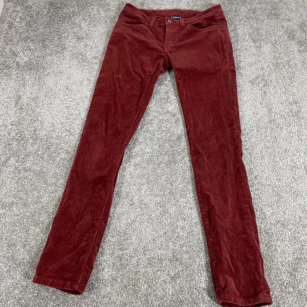 Patagonia Corduroy Pants Womens 29 Fitted Slim Fit (Sz Tag 26) Organic Cotton